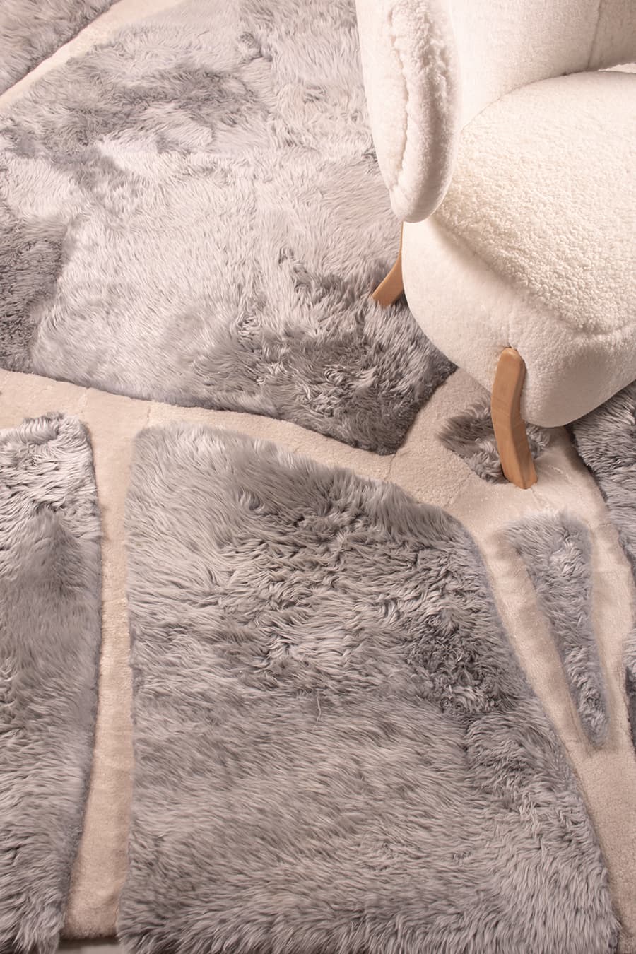 ARMOR High - Low Sheepskin Rug – Sculpted Texture in Custom Sizes