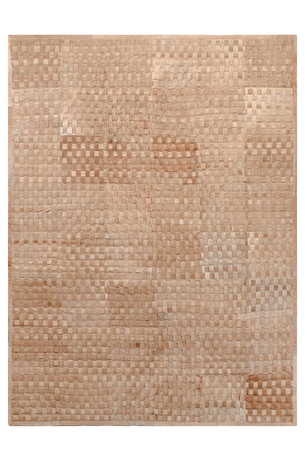 BASKET WEAVE - Leather Cowhide Rug