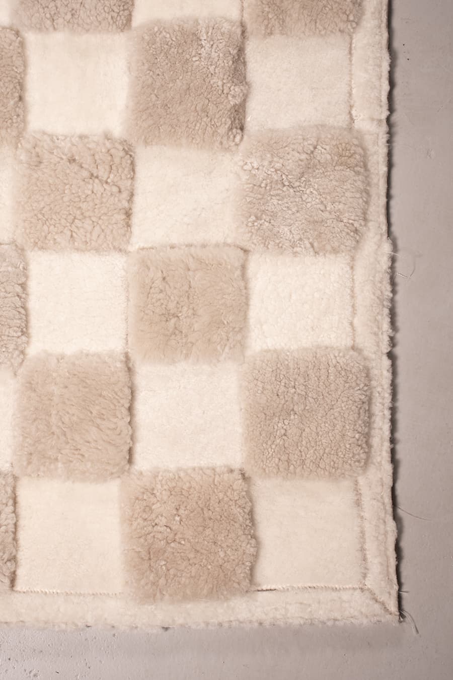 CHECKERED – High and Low Shearling Rug
