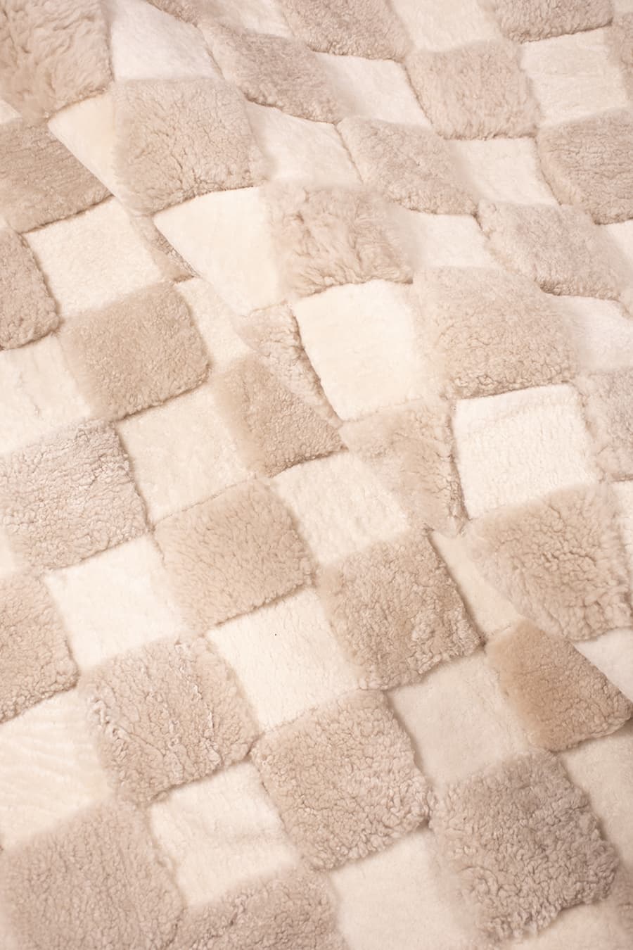 CHECKERED – High and Low Shearling Rug