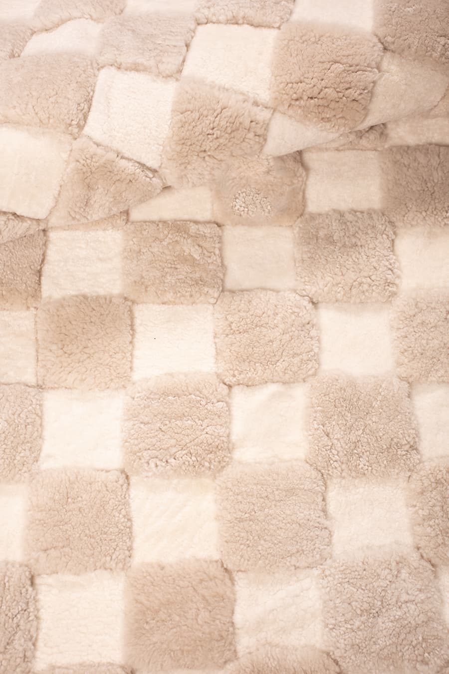 CHECKERED – High and Low Shearling Rug