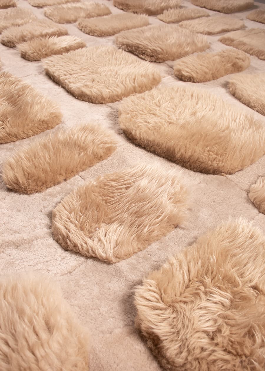 COBBLESTONE – Custom Sheepskin & Shearling Rug