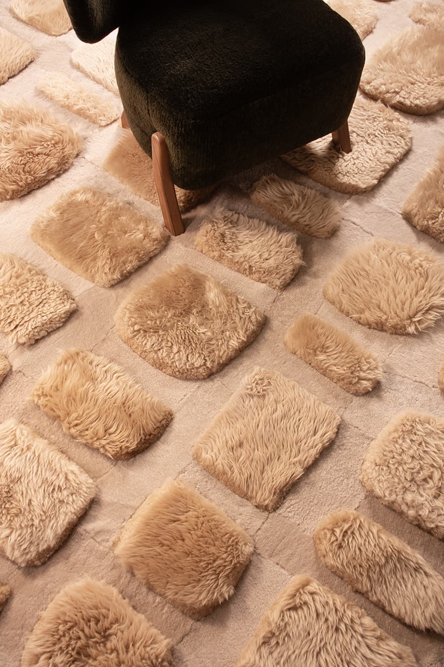 COBBLESTONE – Custom Sheepskin & Shearling Rug