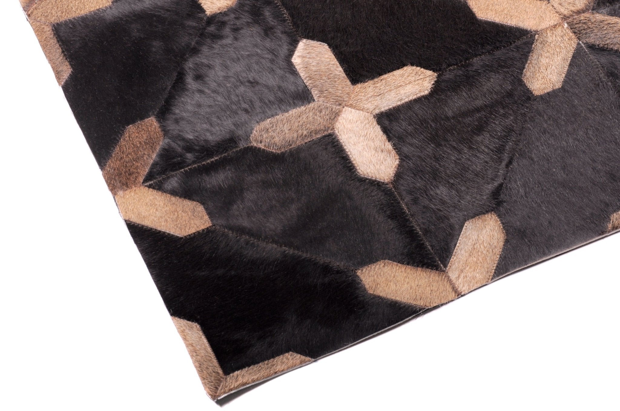 CROSSES – Geometric Luxury Leather Rug for Designers
