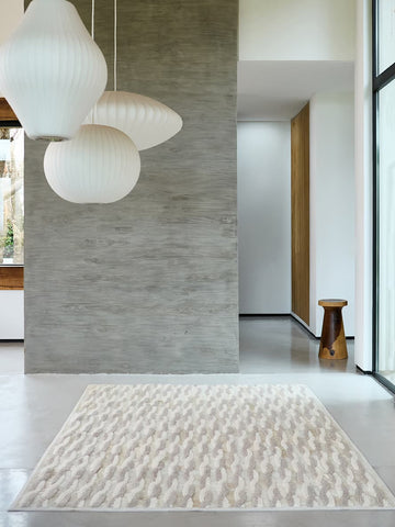 Chains bespoke hair-on-hide rug by Homelosophy