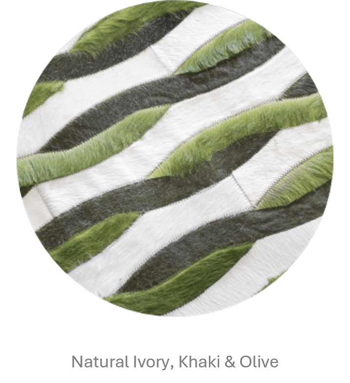 CHAINS - Custom Cowhide Rug for Designers