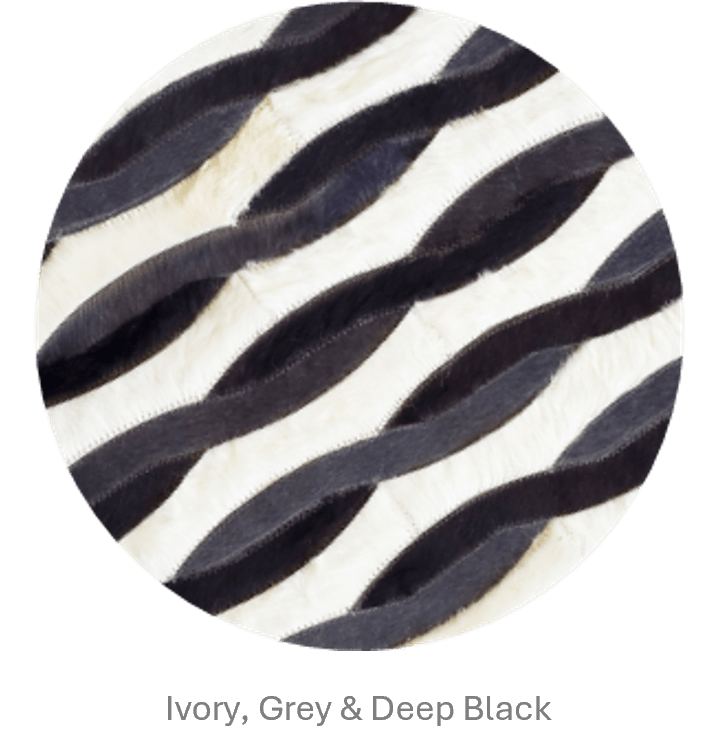 CHAINS - Custom Cowhide Rug for Designers