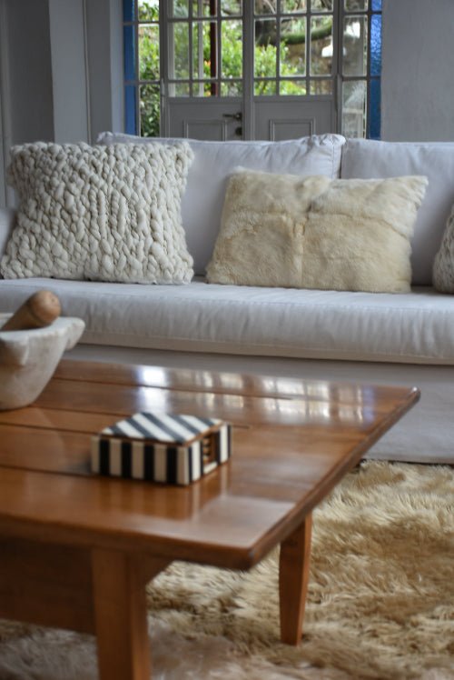 Clouds Chunky Knit Throw Pillow