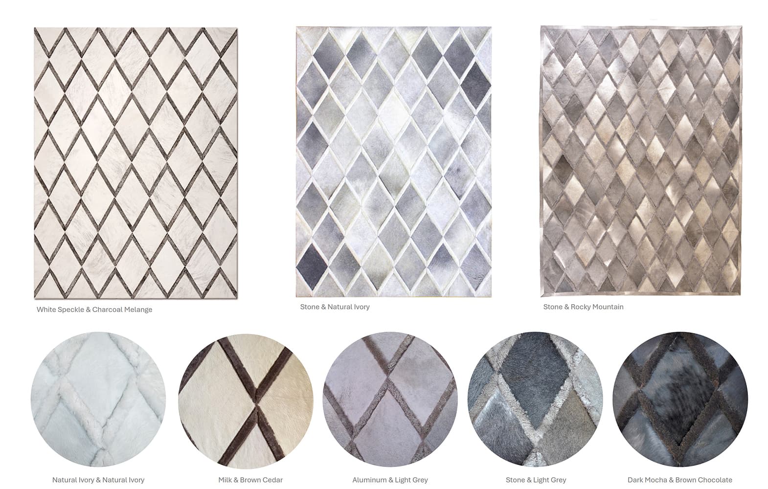 DIAMONDS - Rug in Hide and Shearling