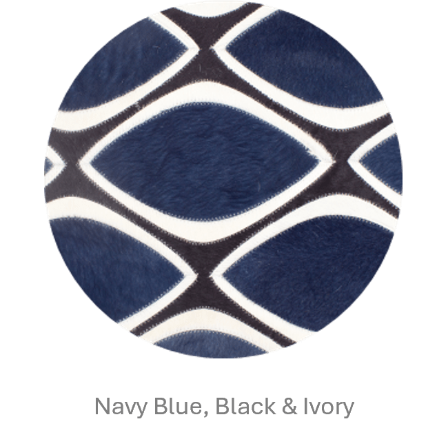 EYE CAT – Contemporary Custom Rug in Cowhide