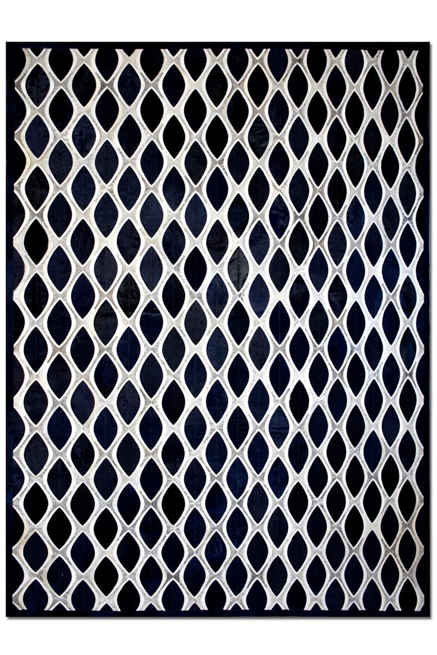 EYE CAT – Contemporary Custom Rug in Cowhide