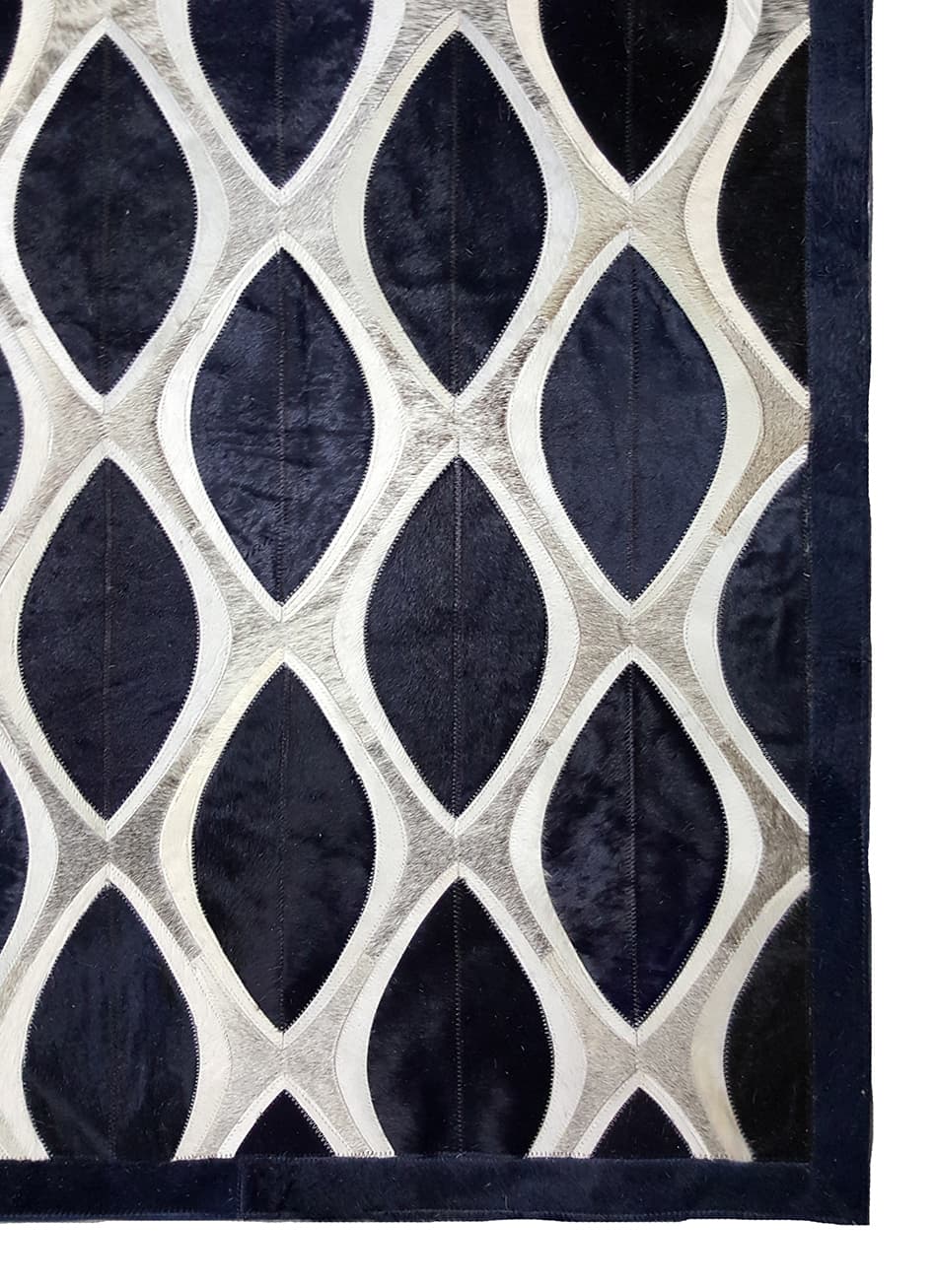 EYE CAT – Contemporary Custom Rug in Cowhide