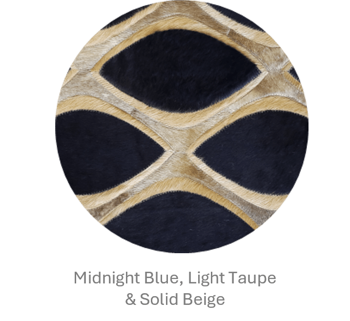 EYE CAT – Contemporary Custom Rug in Cowhide