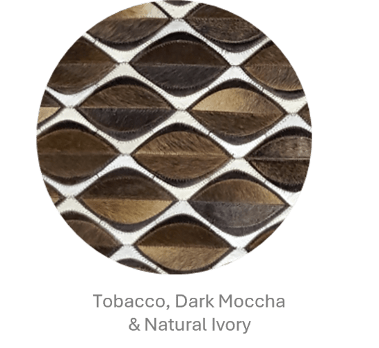 EYE CAT – Contemporary Custom Rug in Cowhide