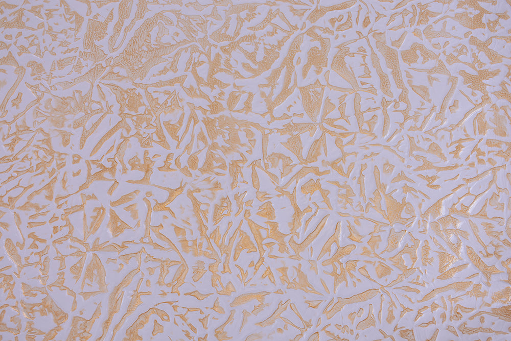 BROKEN GOLD - Natural Metallic Leather Hide