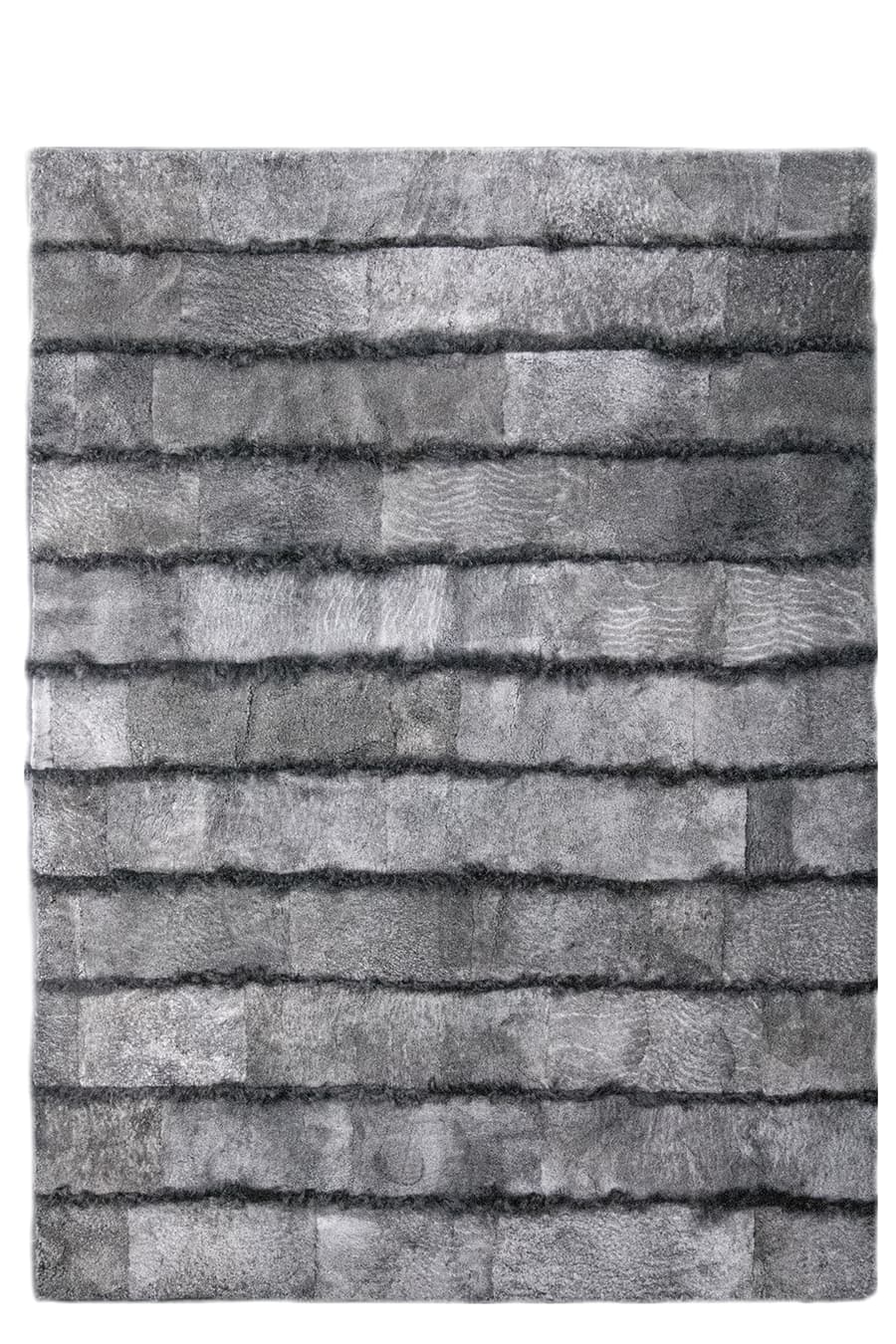 FUNKY STRIPES – Shearling Fur Rug for Cozy Bedrooms