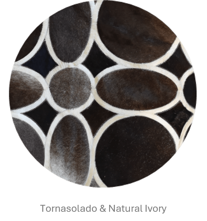 FLOWER – Designer Cowhide Carpet for Bedrooms