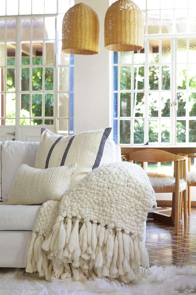 Clouds Chunky Knit Throw Blanket