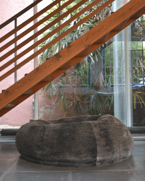 Shearling Handmade Pouf