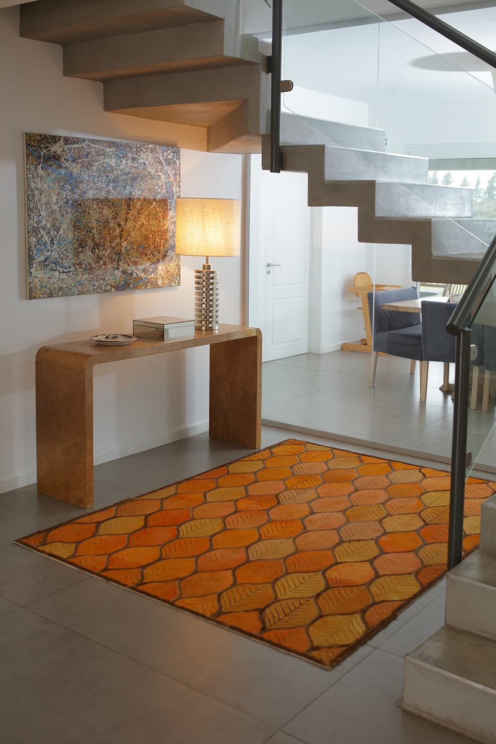 LEAVES - Custom Oversized Cowhide Rug