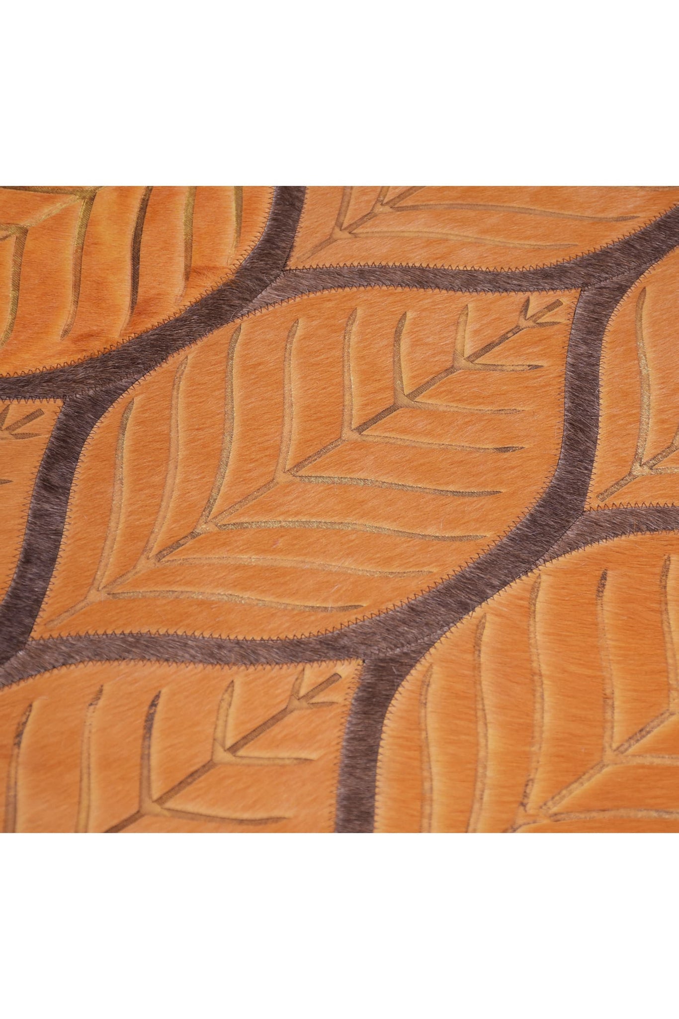 LEAVES - Custom Oversized Cowhide Rug