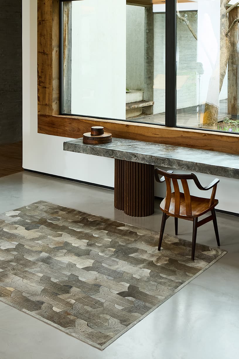 LOOP LASERED - Custom Cowhide Rug