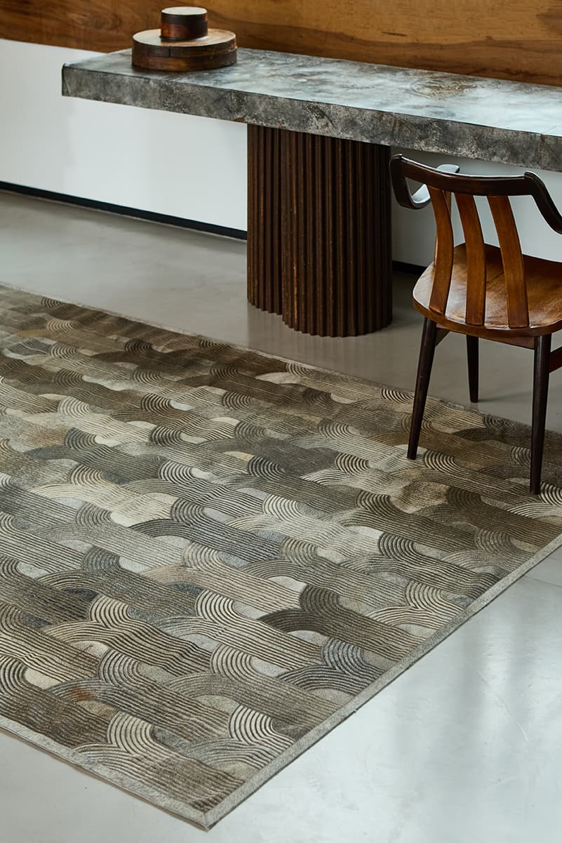 LOOP LASERED - Custom Cowhide Rug