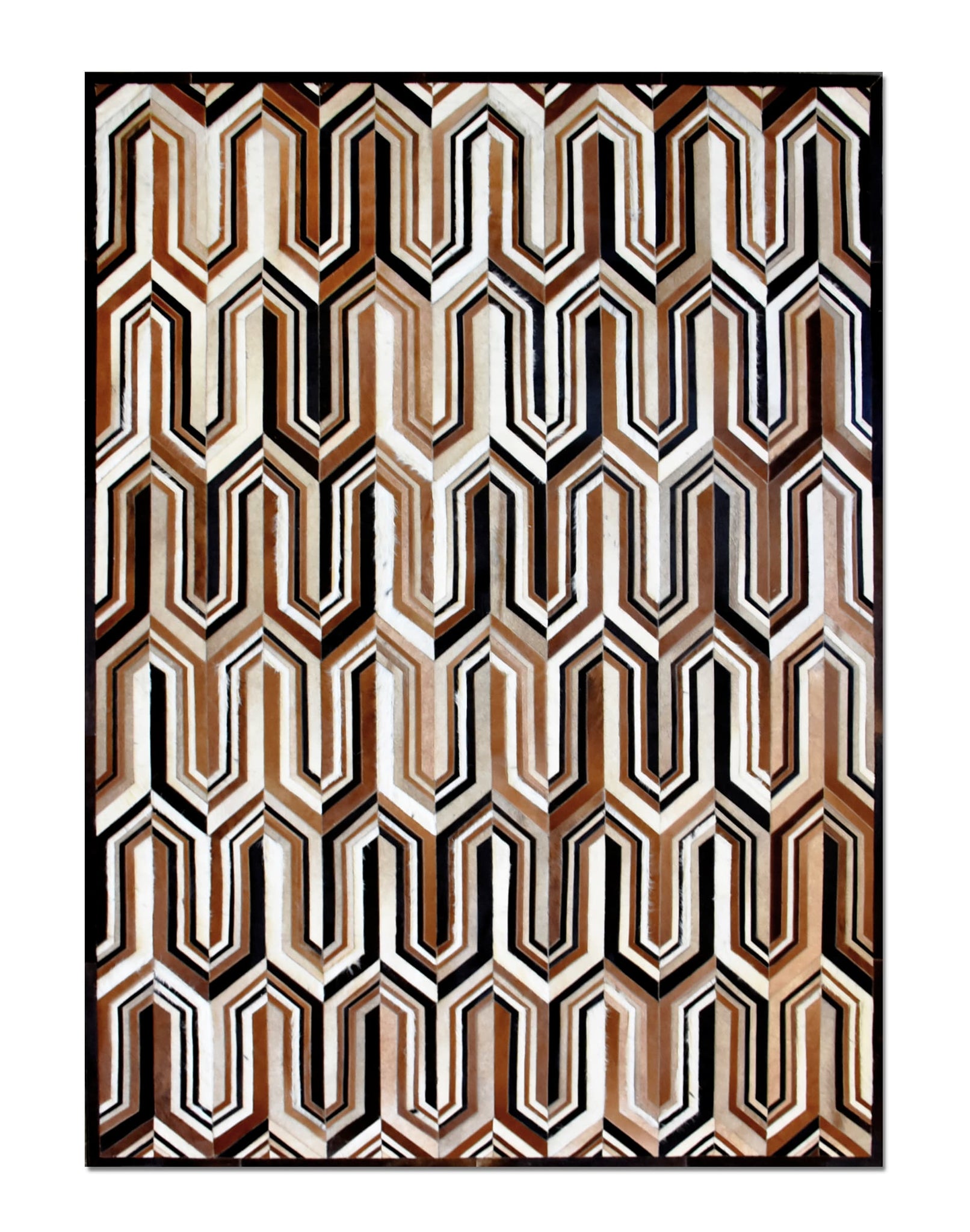 MISSONI – Abstract Patterned Bedroom Cowhide Rug