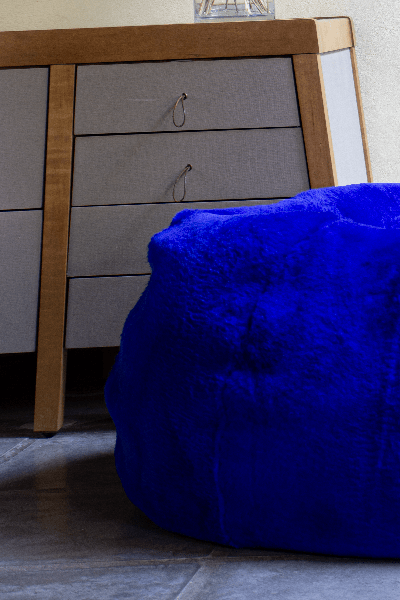 Shearling Handmade Pouf
