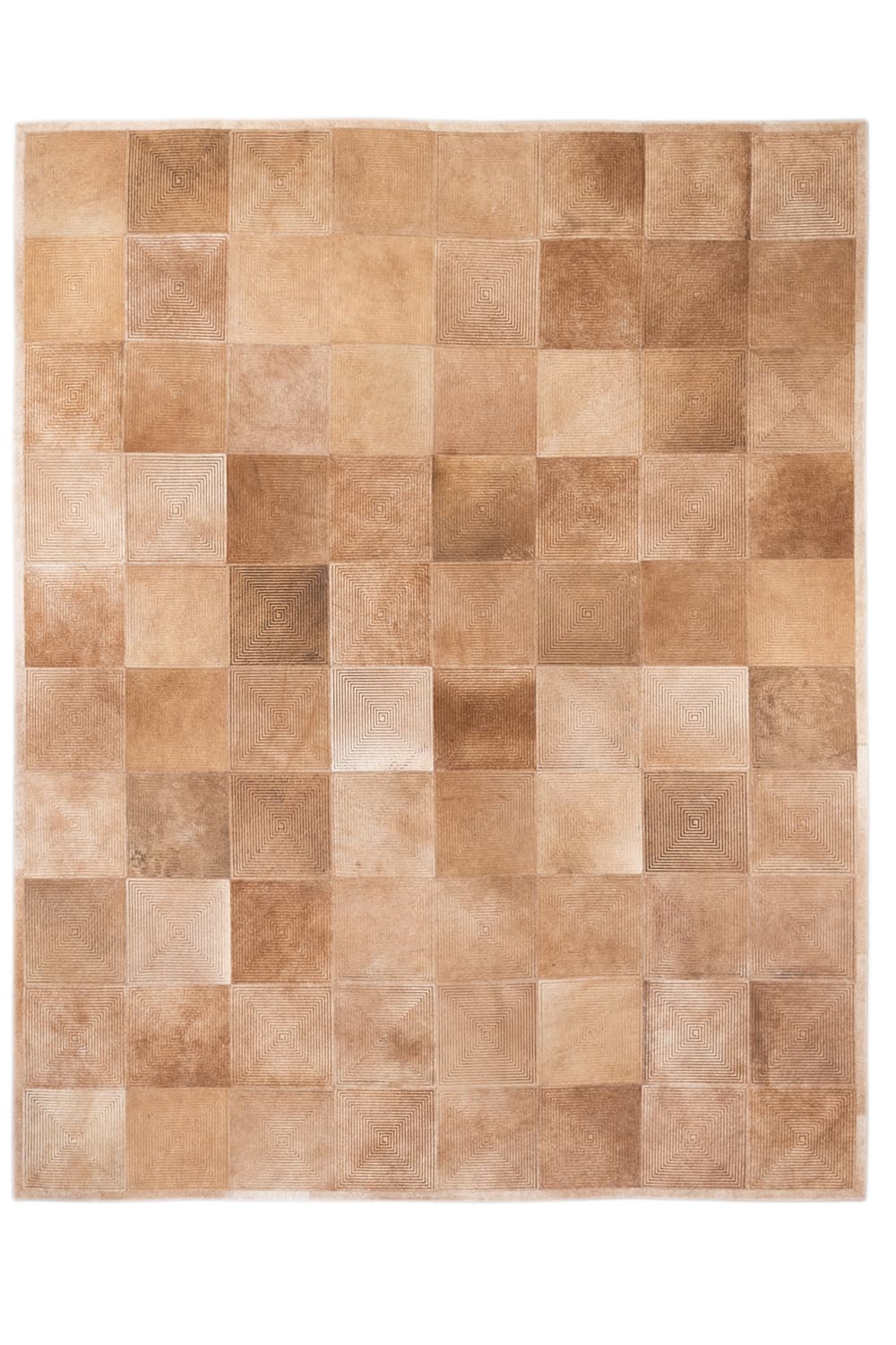 SPIRAL - Lasered Cowhide Rug