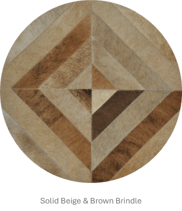 SQUARES – Black and White Patagonian Cowhide Rug