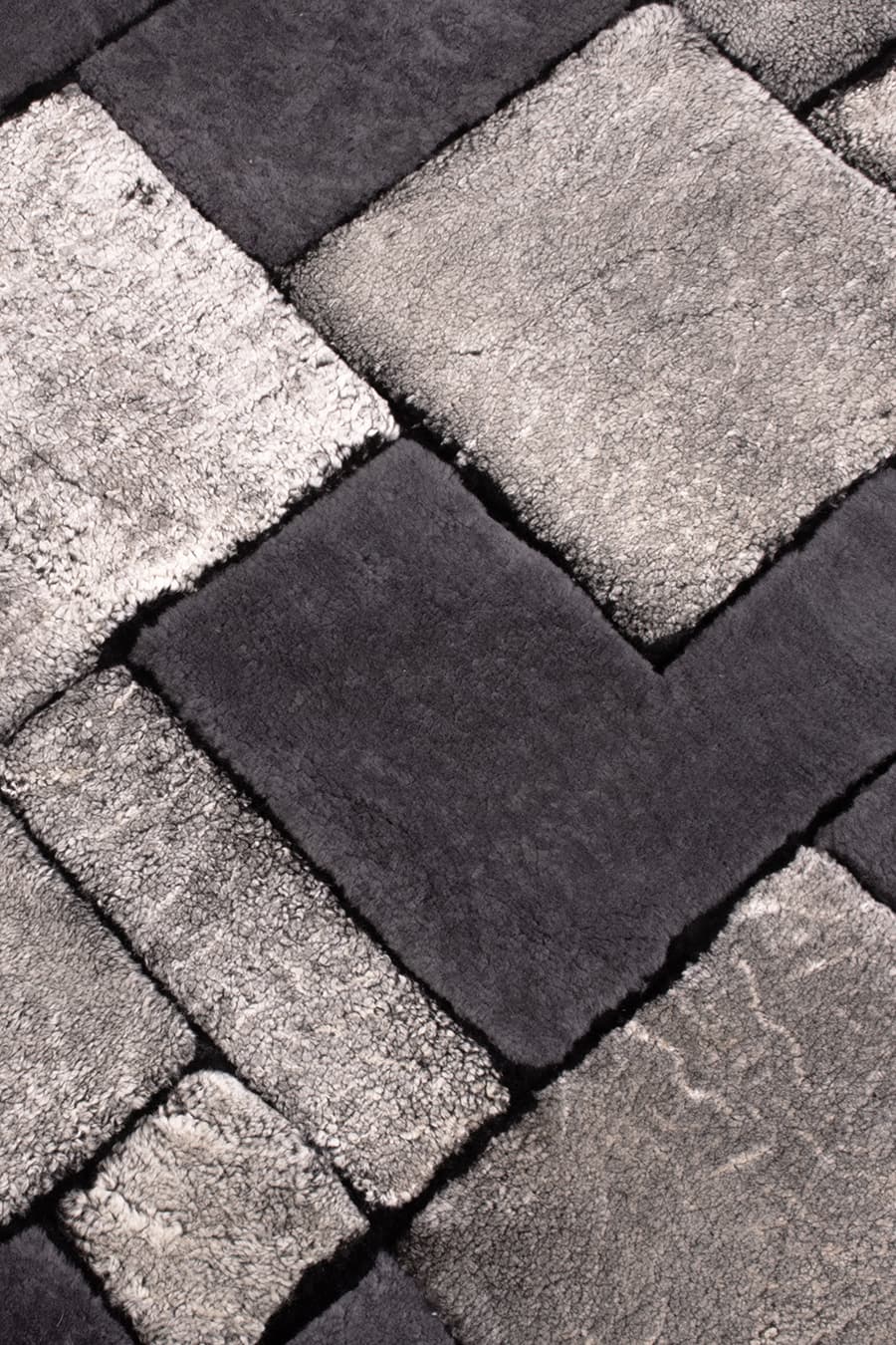 TETRIS HI & LOW – Dimensional Custom Shearling Rug