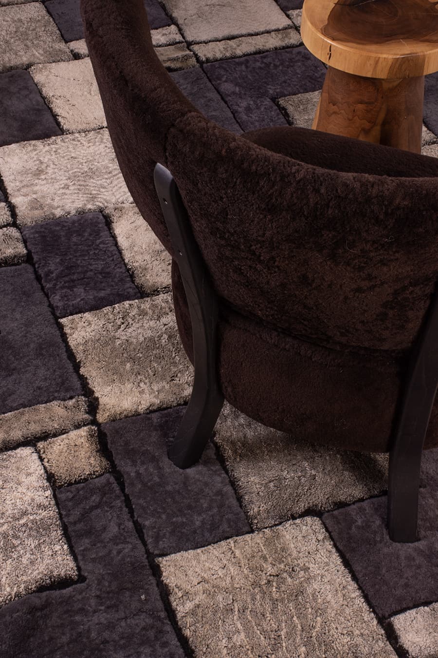 TETRIS HI & LOW – Dimensional Custom Shearling Rug