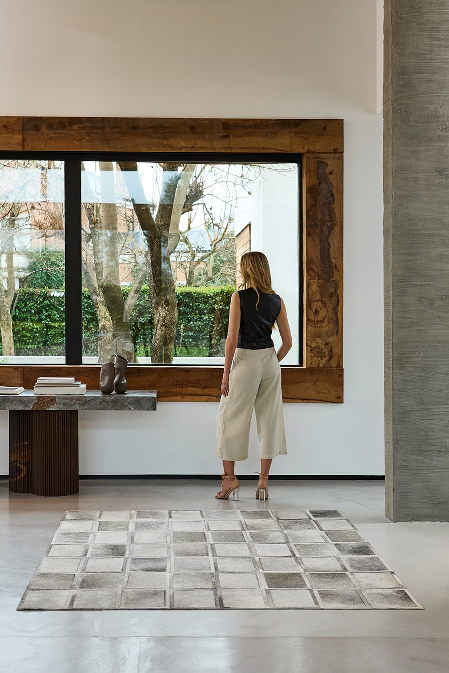 WINDOWS - Hair on Hide Custom Rug