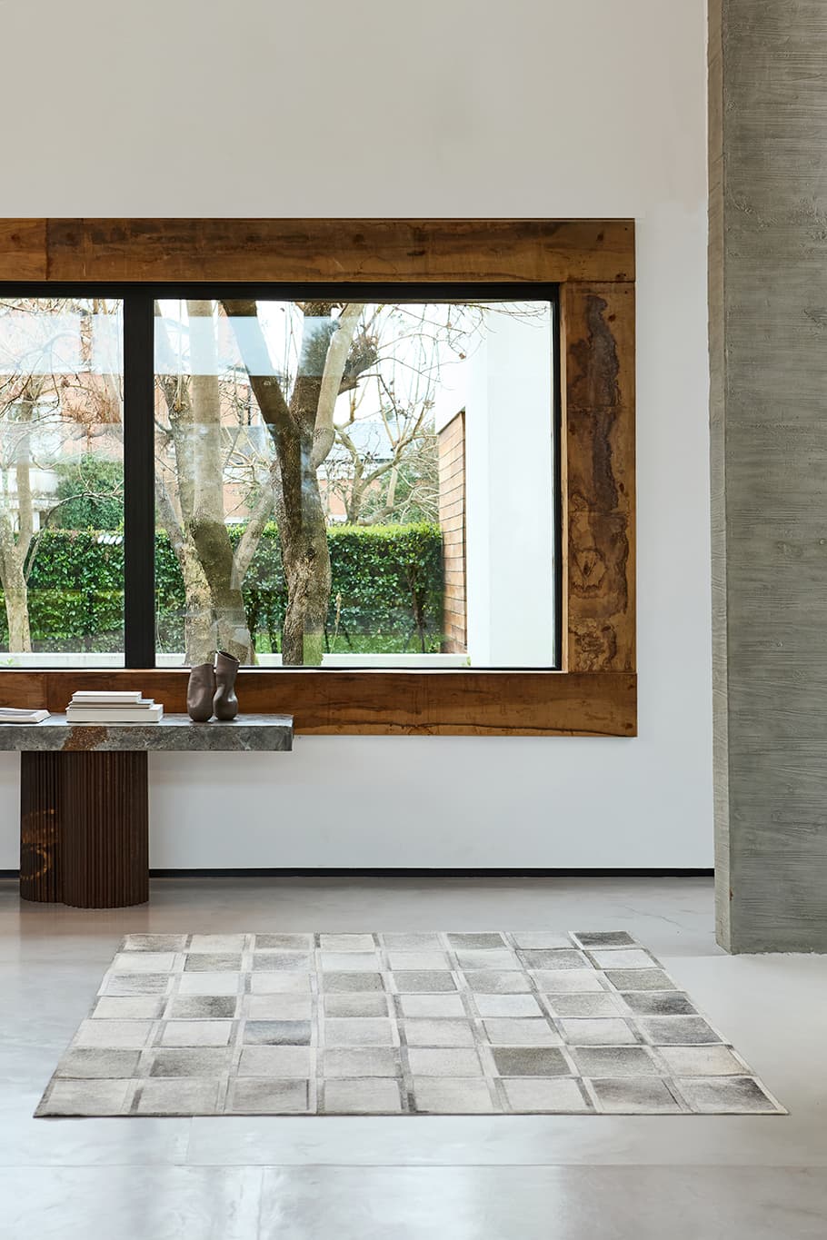 WINDOWS - Hair on Hide Custom Rug