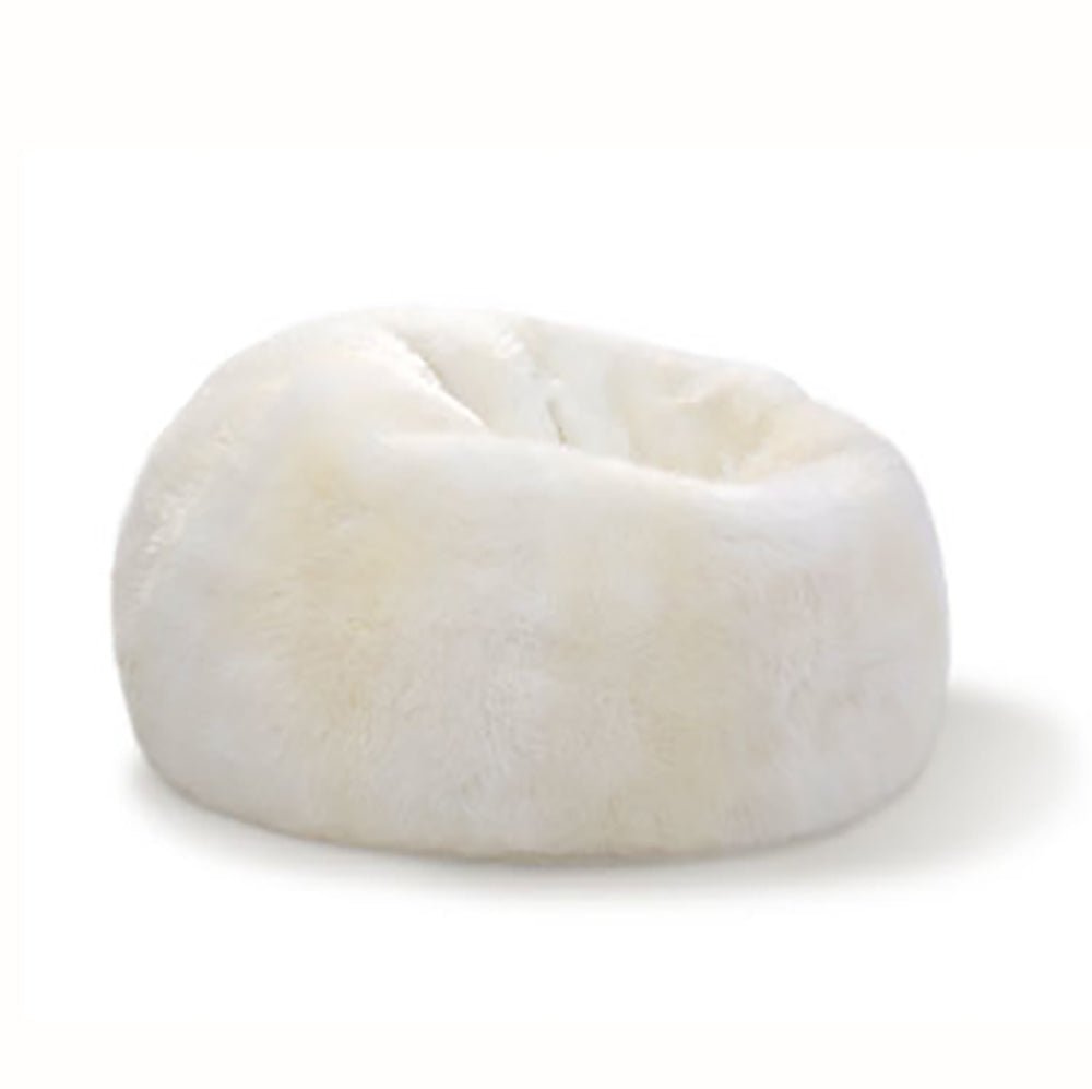 Sheepskin Long Hair Pouf