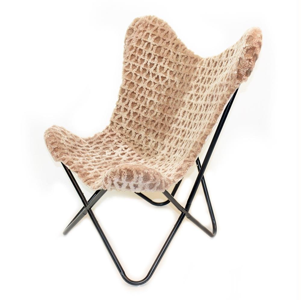 Amanda Beige Butterfly Chair