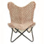 Amanda Beige Butterfly Chair