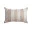 Beige and Ivory Striped Pillow