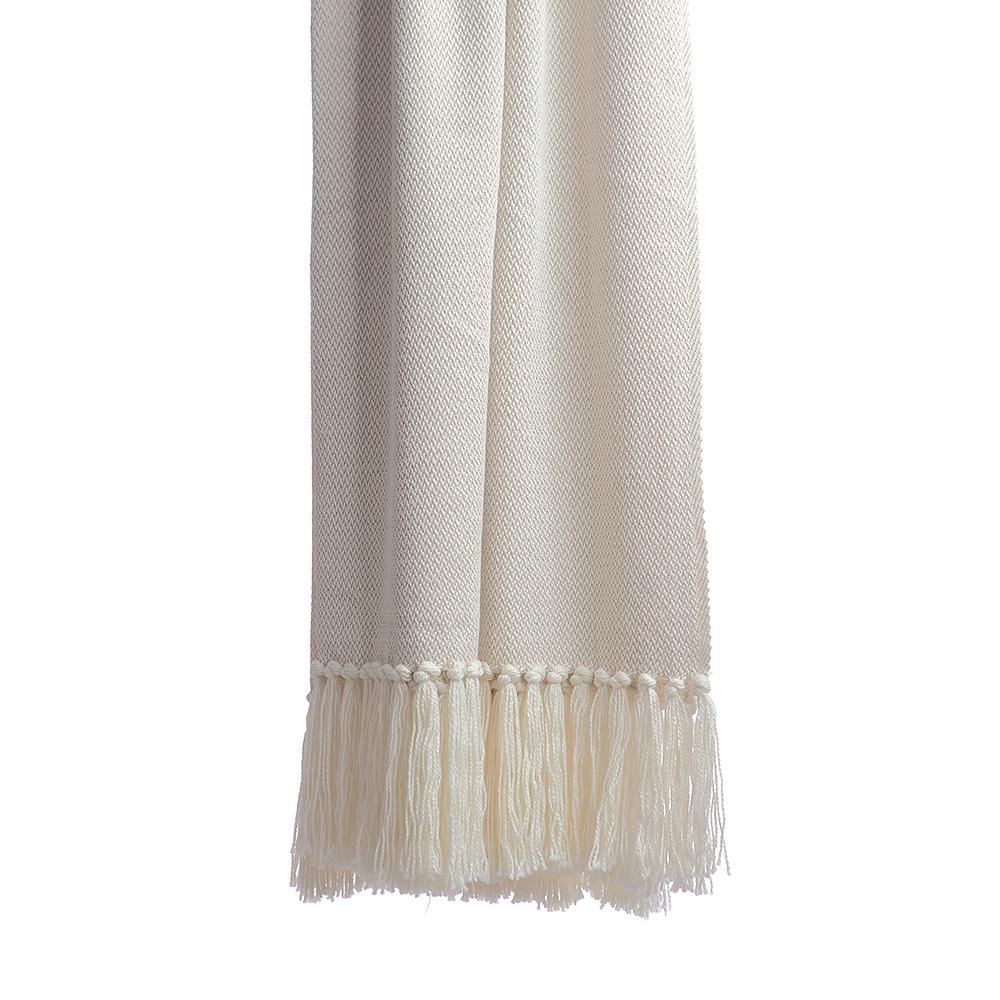 Melange Ivory Luxury Throw Blanket