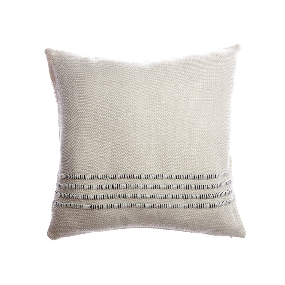 Merino Wool Striped Throw Pillow