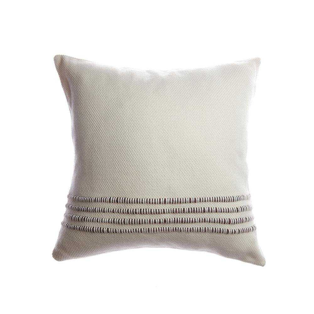 Merino Wool Striped Throw Pillow
