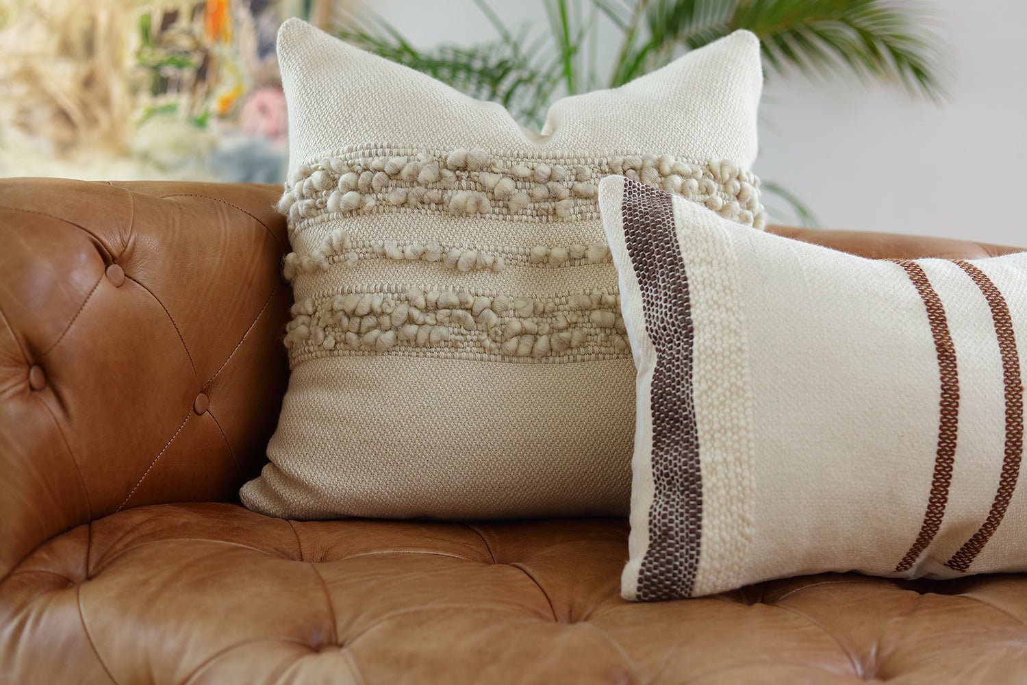 Border Striped Pillow