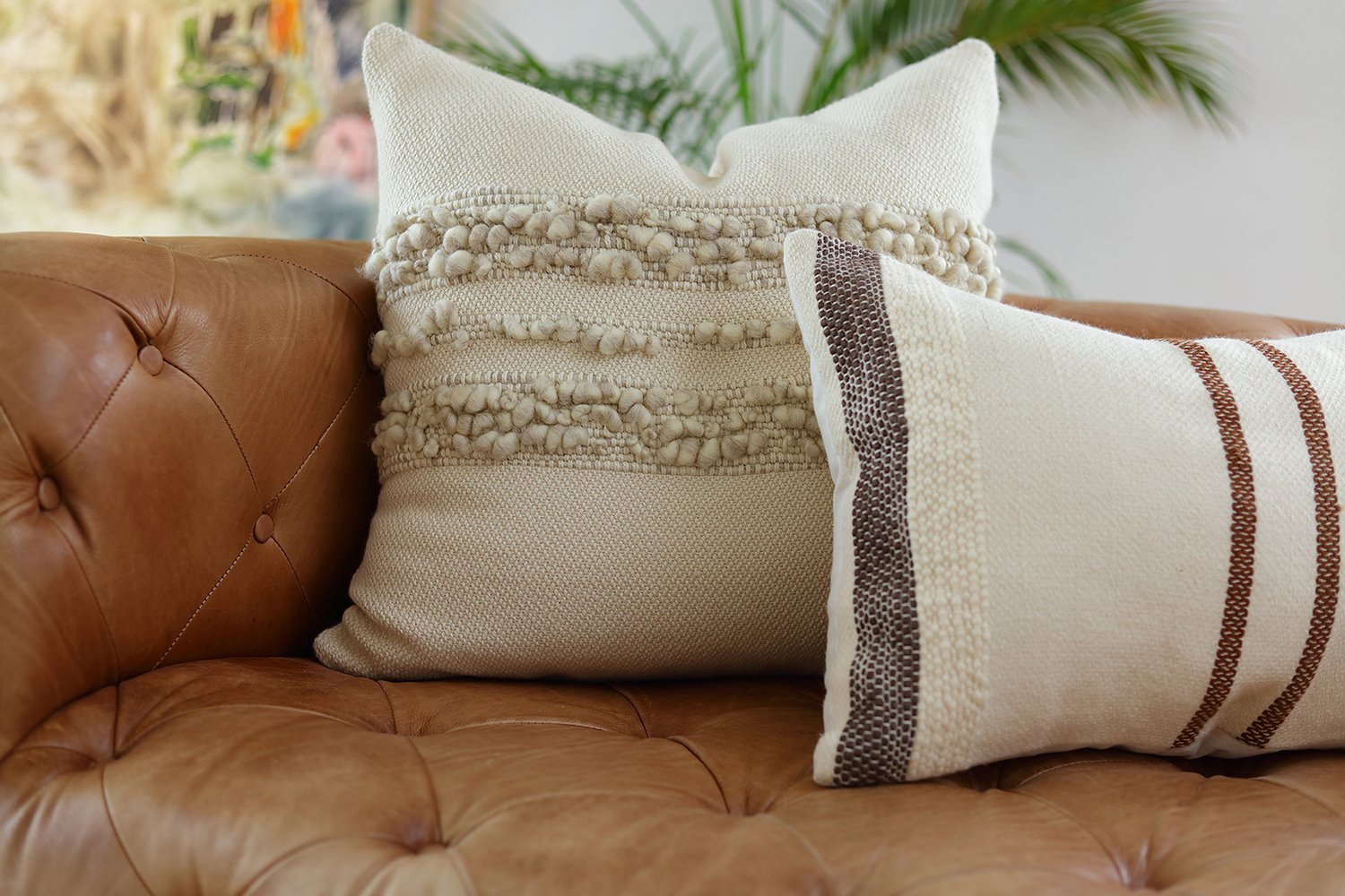 Bubble Boho Throw Pillow