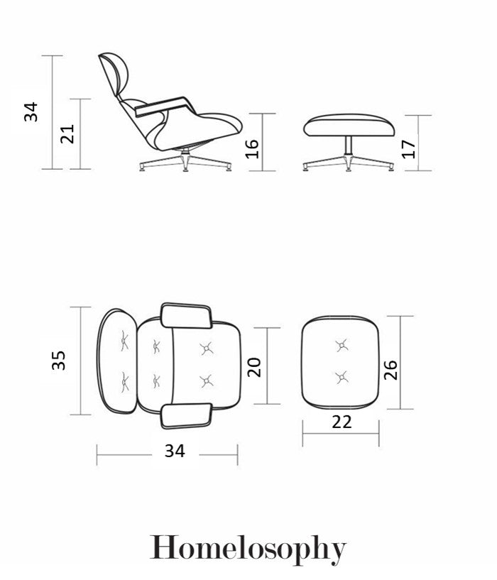 Earnes Modern Lounge Chair