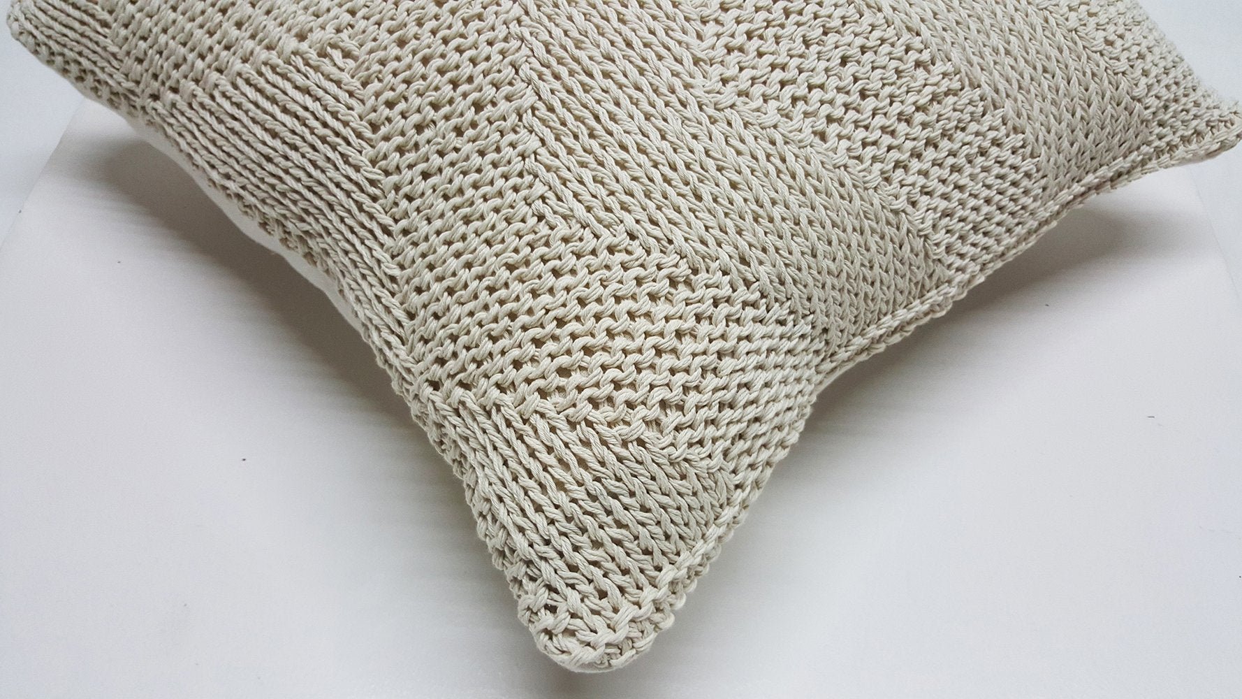 Chevron Natural Cotton Pillow