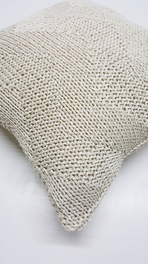 Chevron Natural Cotton Pillow