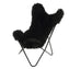 Long Hair Goatskin Butterfly Chair