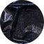 BROKEN SILVER - Black Metallic Leather Hide with Crinkled Texture