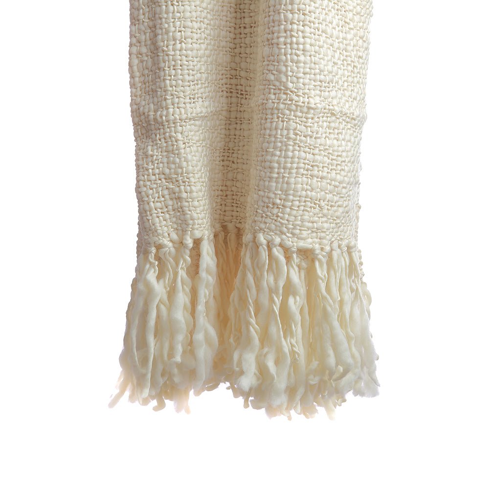 Flame Chunky Wool Blanket